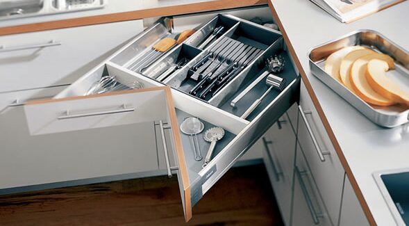 corner storage drawer