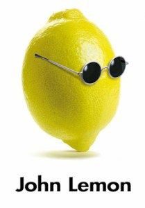 lemon with sunglasses