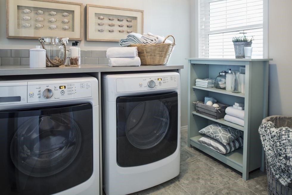 organized laundry room