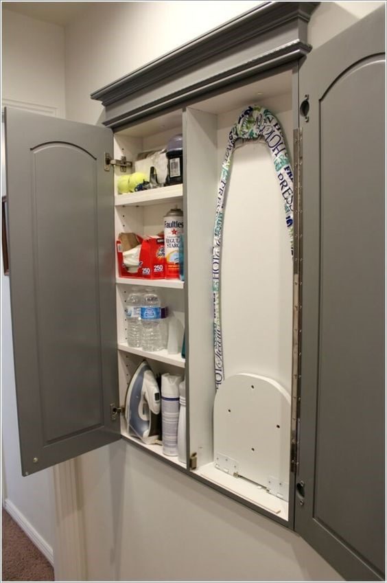 Hidden Ironing Board Cabinet