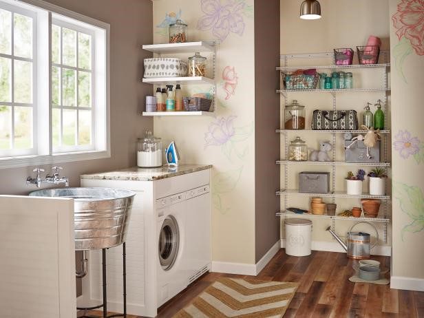 laundry room shelving