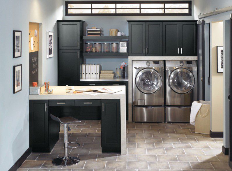 modern laundry room